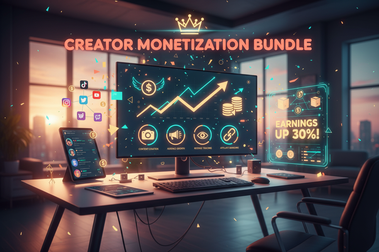 Creator Monetization Bundle - Complete done-for-you store and affiliate setup for content creators